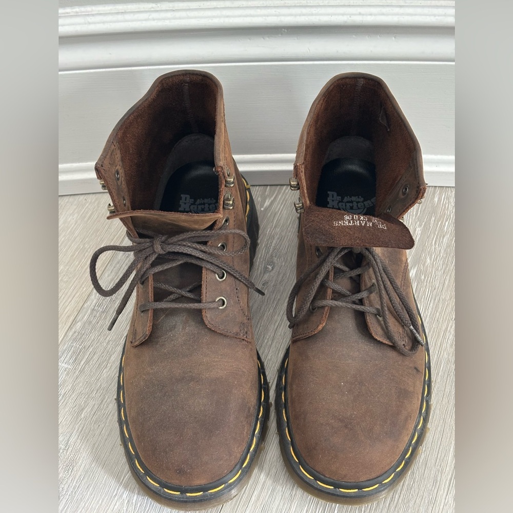 Dr. Martens Brown Leather Men's Boots